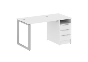 Стол-станция METALL SYSTEM на О-образном м/к с опорной тумбой БО.РС-СТП -1.1 1412*720*750